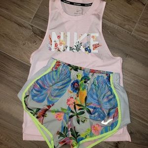 Nike tank & tempo shorts set